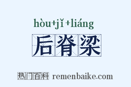 后脊梁是什么意思的图片